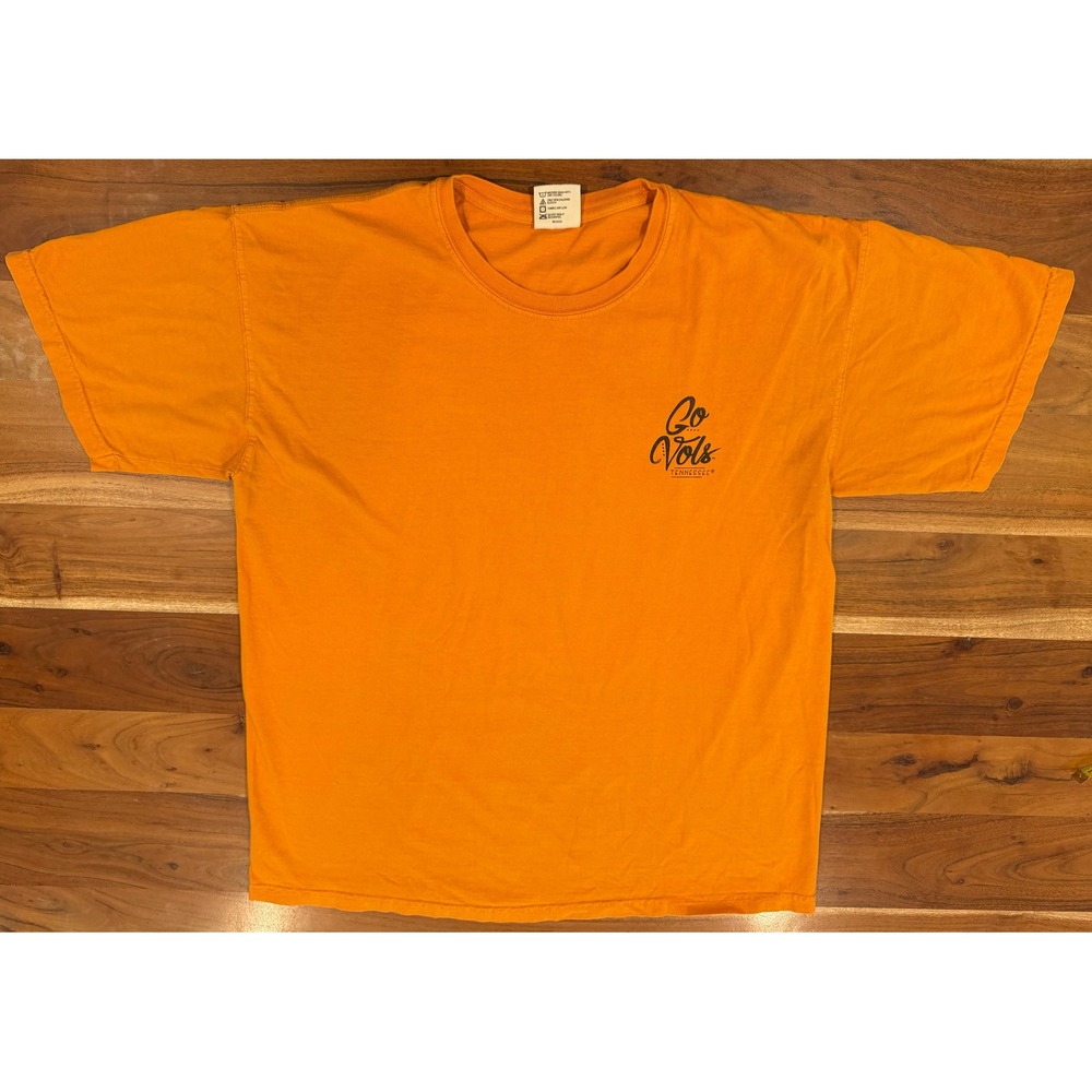 Comfort Colors Tennessee Volunteers T-Shirt Orange Boots Bowties Mens Large